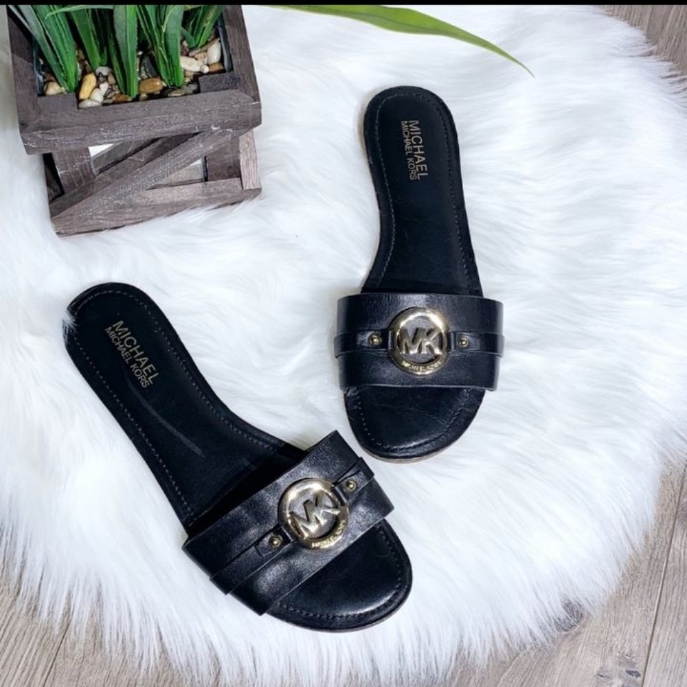 Michael Kors Molly MK Plate Slides